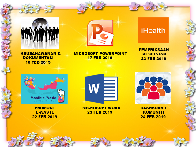 JADUAL AKTIVITI FEB 2019