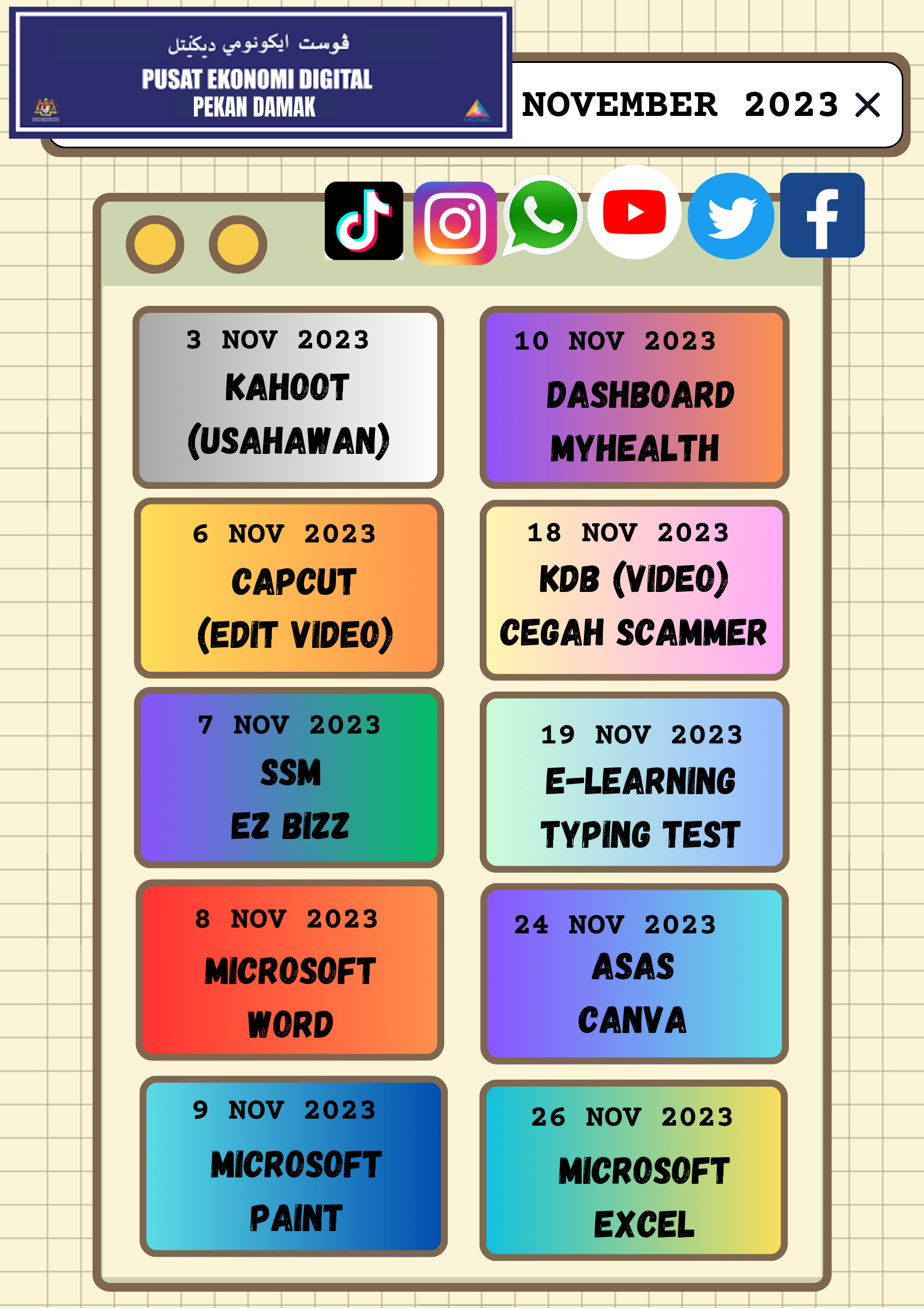 JADUAL AKTIVITI NOV 2023