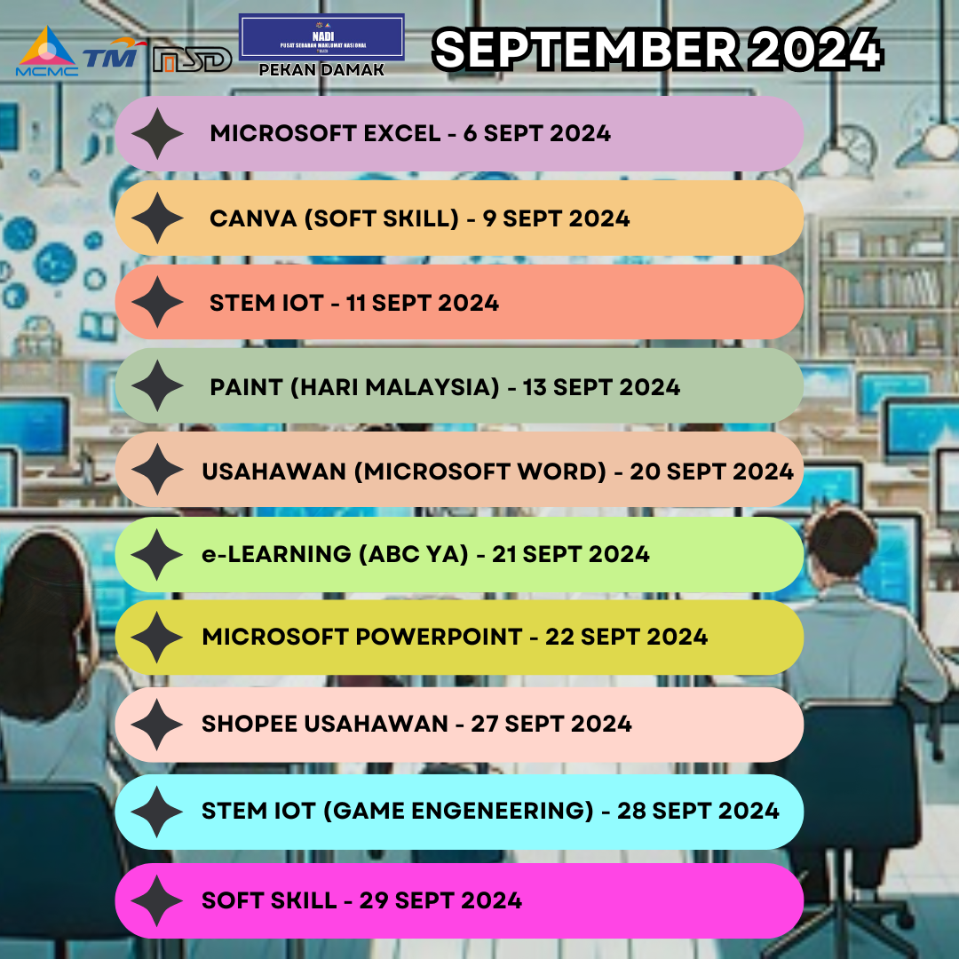 JADUAL AKTIVITI SEPTEMBER 2024