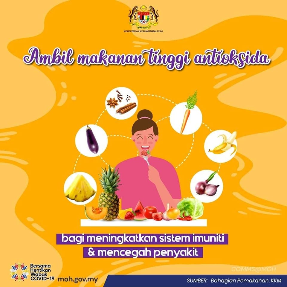 makanan tinggi antioksida